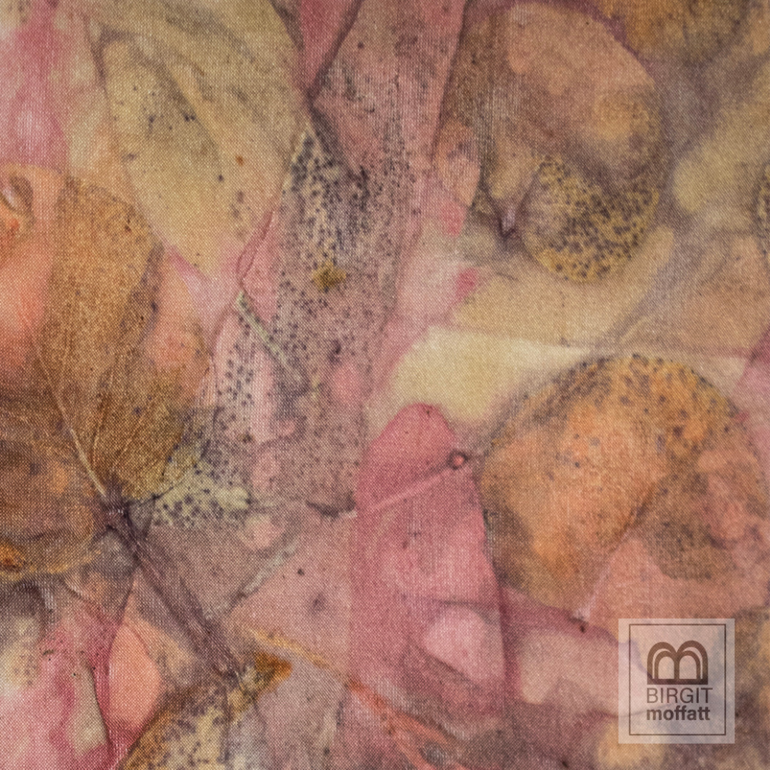 Eco-Dyeing Silk
