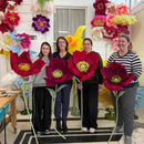 Giant Stemmed Crepe Poppies