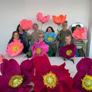 Giant Stemmed Crepe Poppies