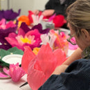 Giant Crepe Wallflowers