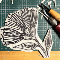 Lino-Print Christmas Cards