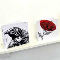 Lino-Print Christmas Cards